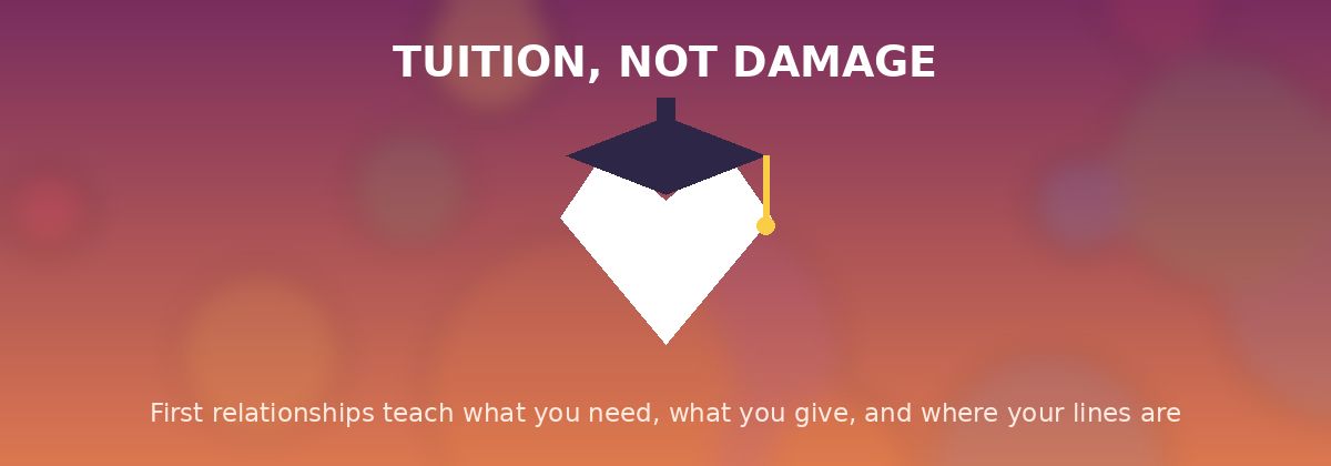 Tuition not damage - graduation heart banner