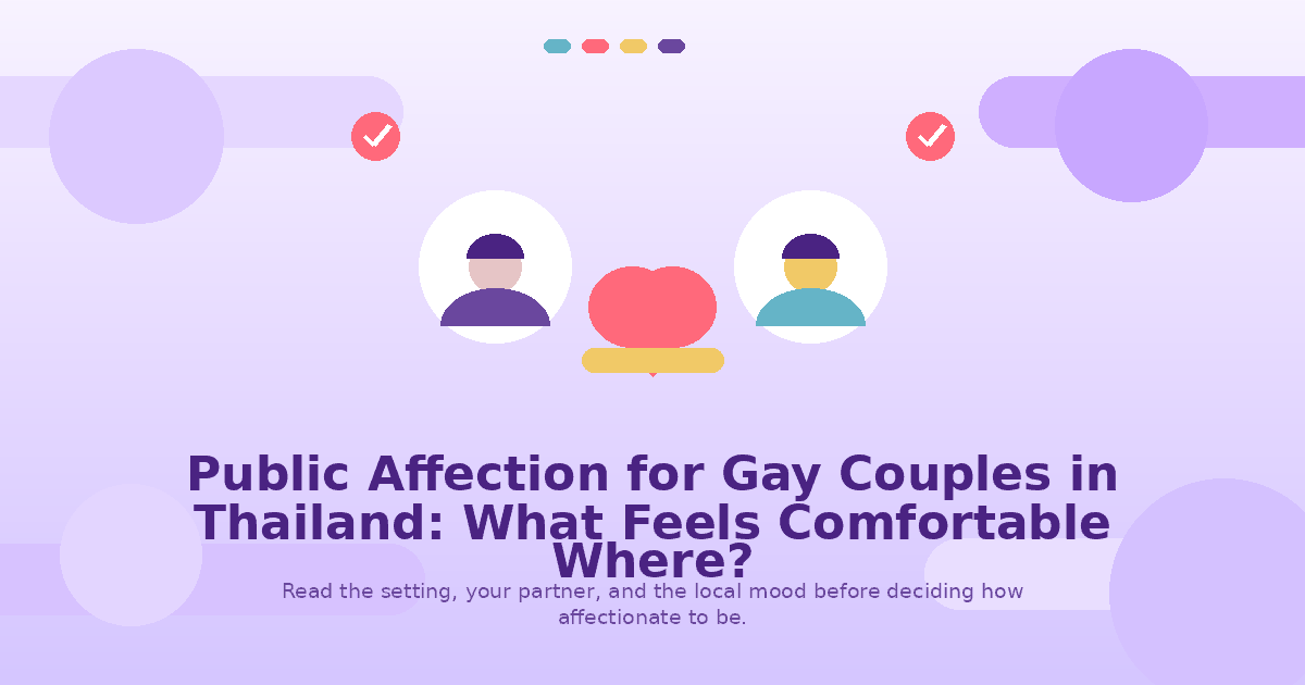 Public Affection for Gay Couples in Thailand: What Feels Comfortable Where?