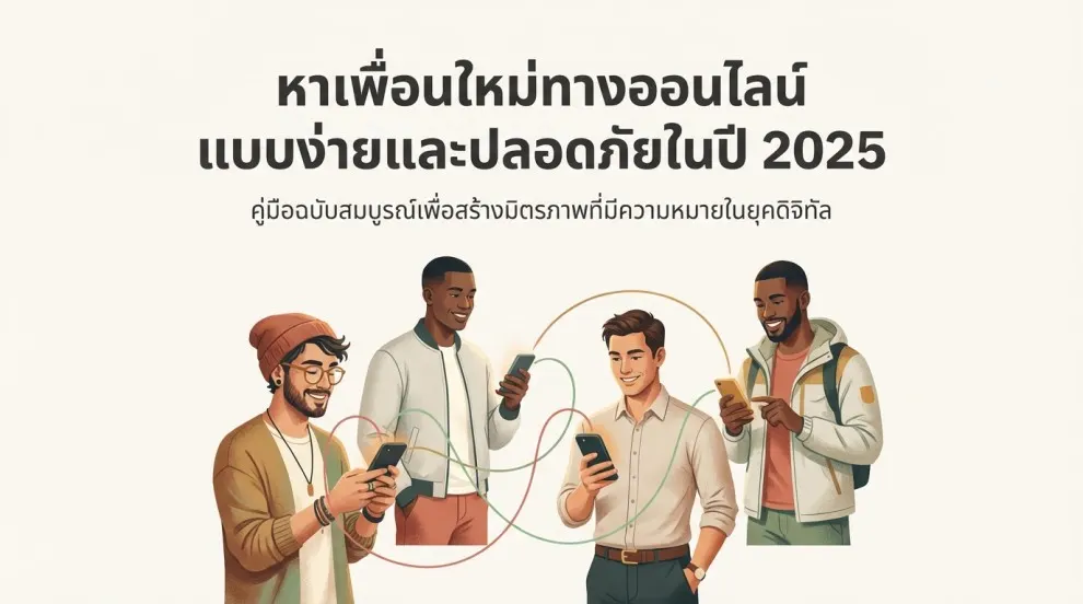 หาเพื่อนใหม่ทางออนไลน์ แบบง่ายและปลอดภัยในปี 2026