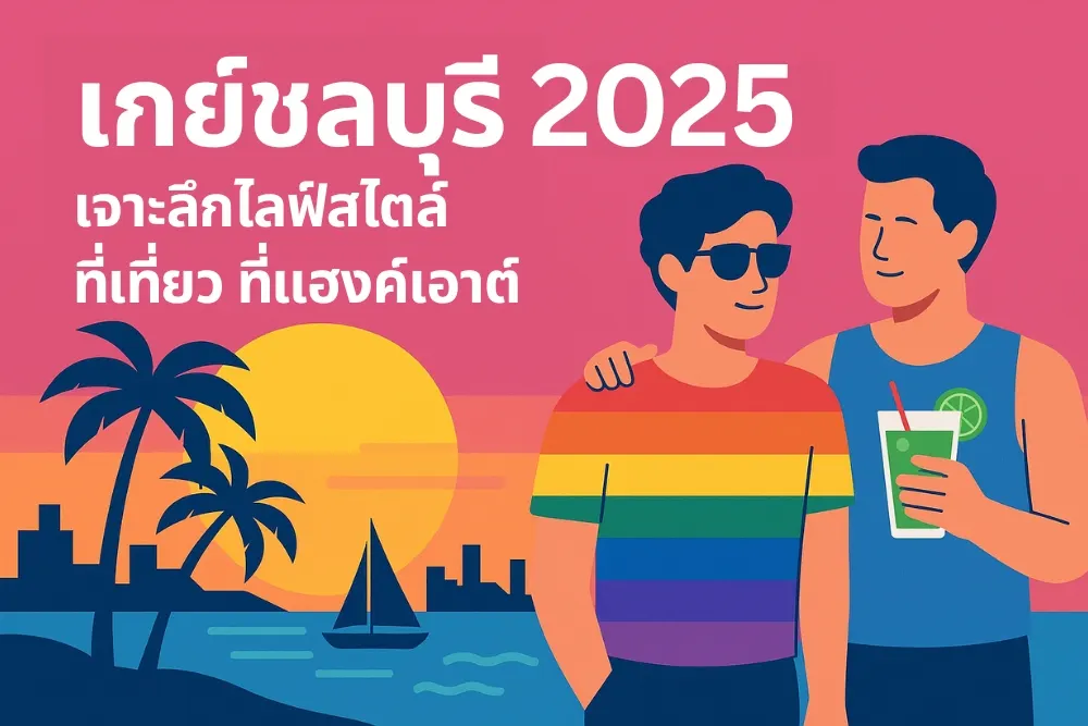 เกย์ชลบุรี 2025 เจาะลึกไลฟ์สไตล์ ที่เที่ยว ที่แฮงค์เอาต์