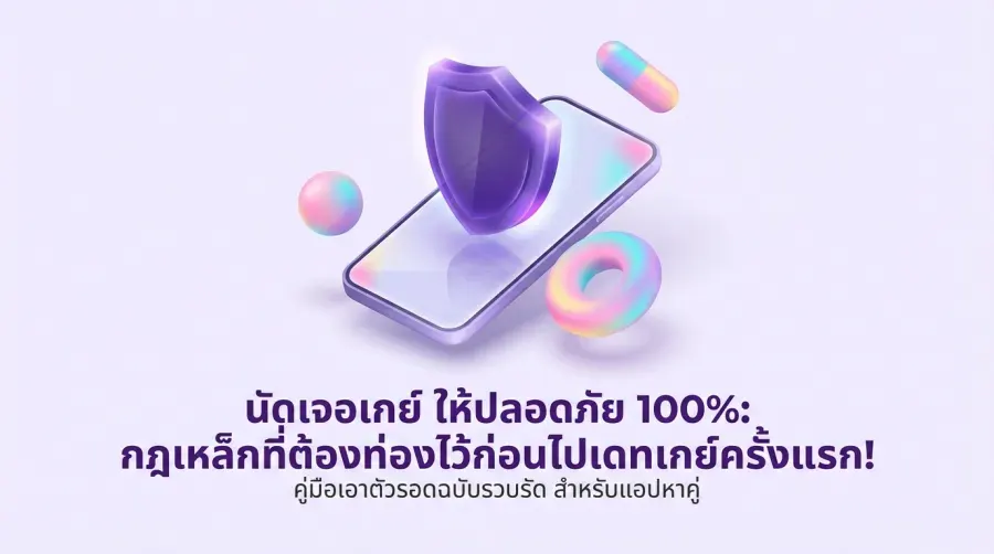 นัดเจอเกย์ ให้ปลอดภัย 100%: กฎเหล็กที่ต้องท่องไว้ก่อนไปเดทเกย์ครั้งแรก!