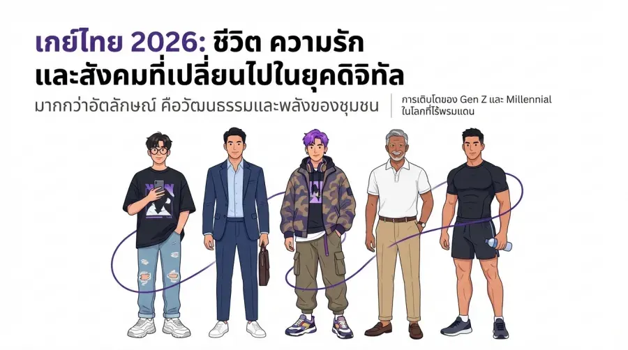 เกย์ไทย 2026: ชีวิต ความรัก และสังคมที่เปลี่ยนไปในยุคดิจิทัล