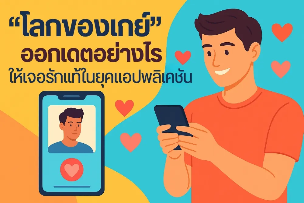 โลกของเกย์ ออกเดตอย่างไรให้เจอรักแท้ในยุคแอปพลิเคชัน