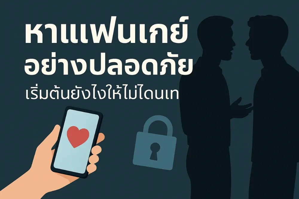 หาแฟนเกย์ อย่างปลอดภัย – เริ่มต้นยังไงให้ไม่โดนเท