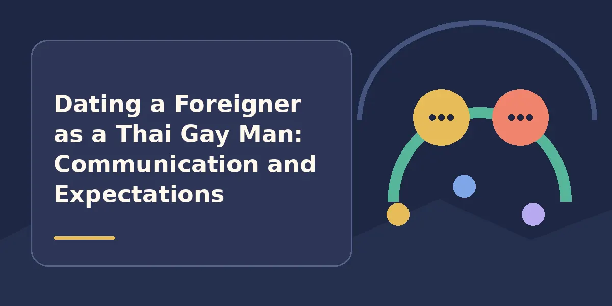 Dating a Foreigner as a Thai Gay Man: Communication and Expectations