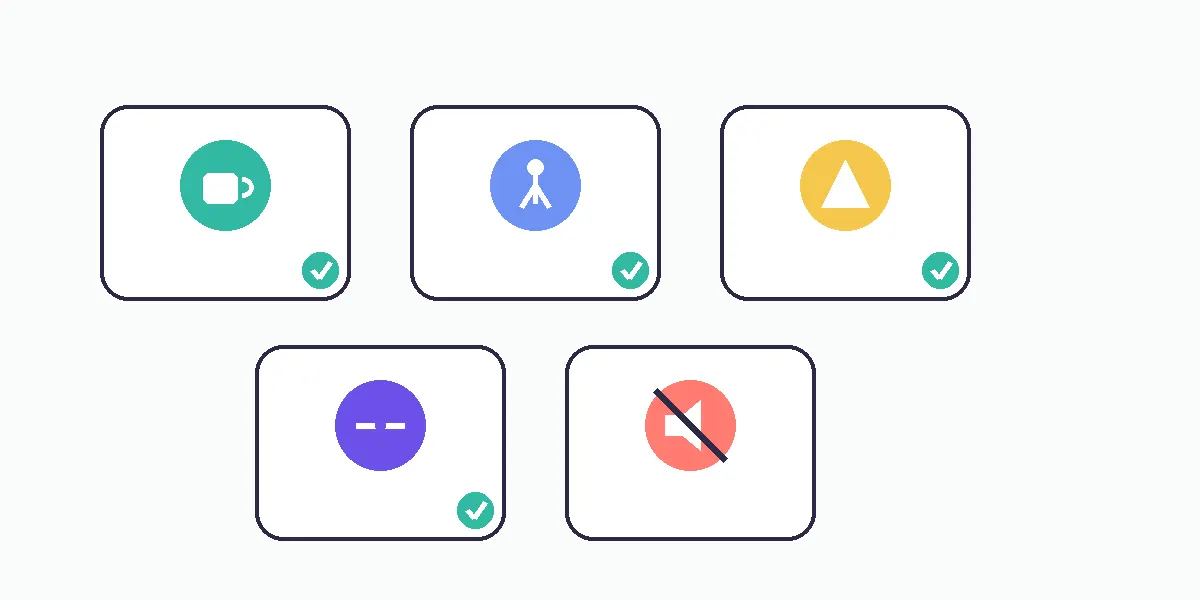 Abstract vector illustration of several low-pressure first-date formats for a shy dater.