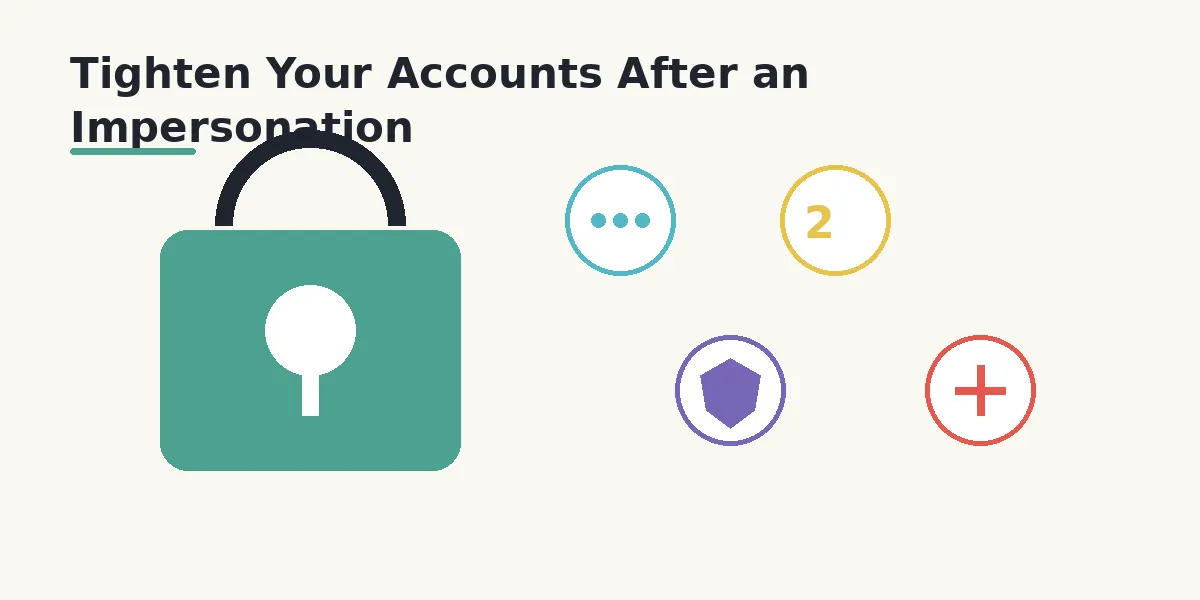 Tighten Your Accounts After an Impersonation