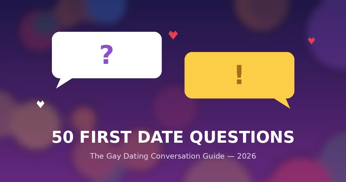 50 First Date Questions That Actually Work: The Gay Dating Conversation Guide (2026)