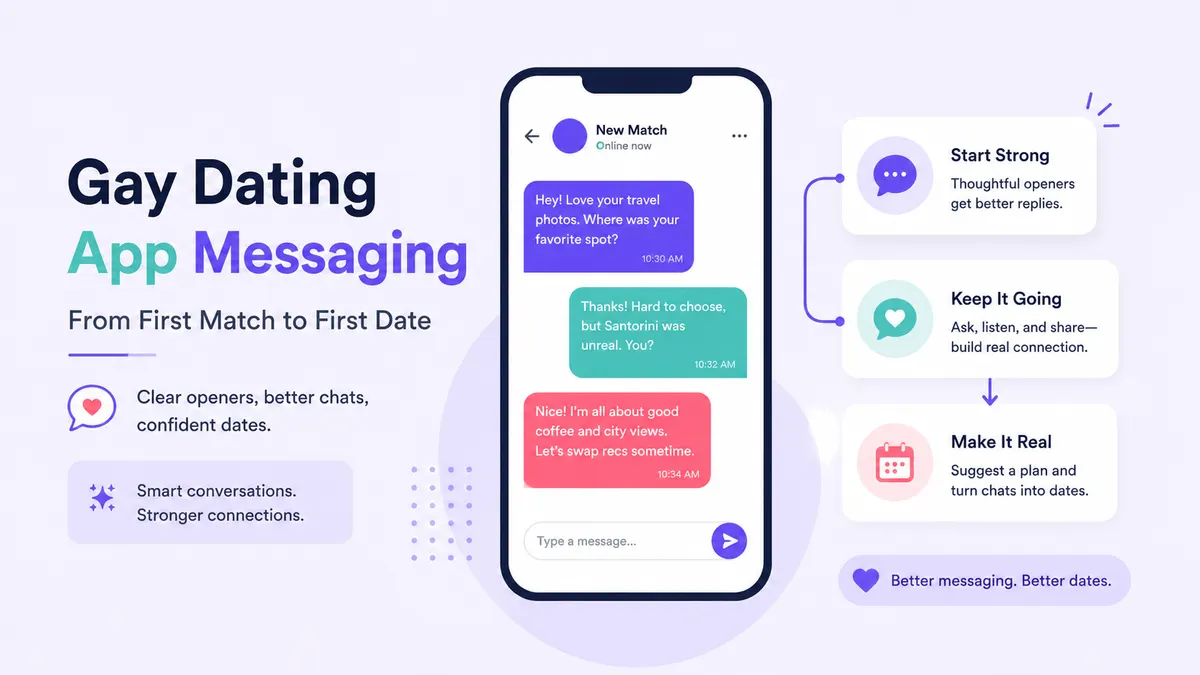 Gay Dating App Messaging: From First Match to First Date