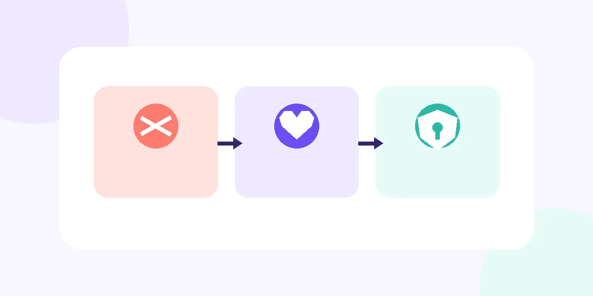 Abstract vector illustration separating dealbreakers, preferences, and fears in gay dating.