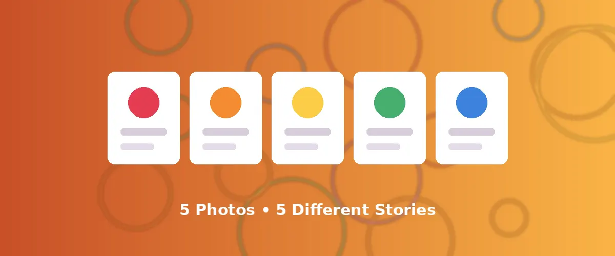 Abstract illustration — dating profile photo strategy