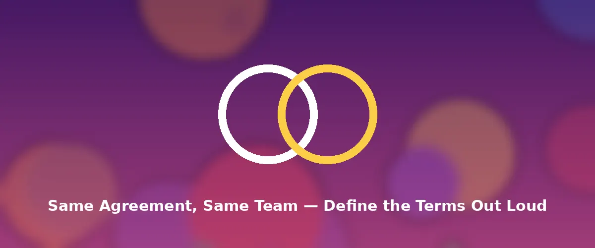 Defining the Relationship Abstract illustration — two hands agreement across distance