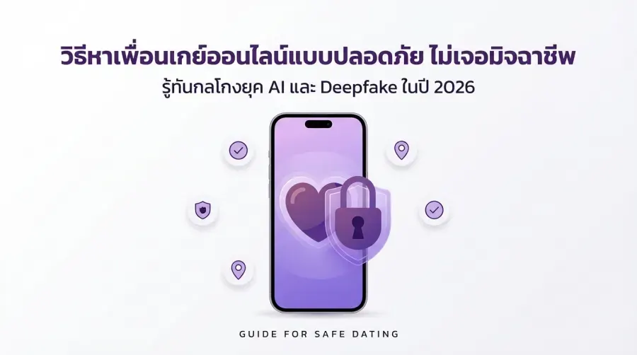 วิธี หาเพื่อนเกย์ออนไลน์ แบบปลอดภัย ไม่เจอมิจฉาชีพ