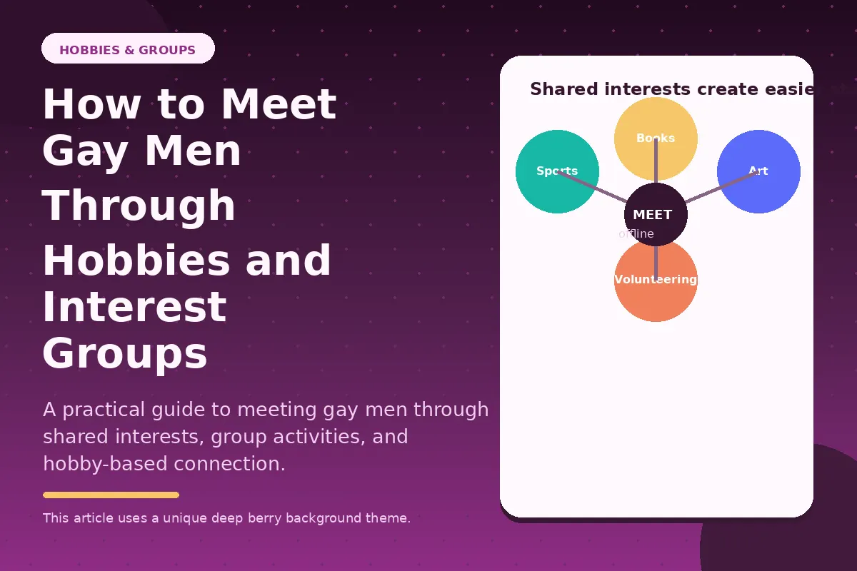 How to Meet Gay Men Through Hobbies and Interest Groups