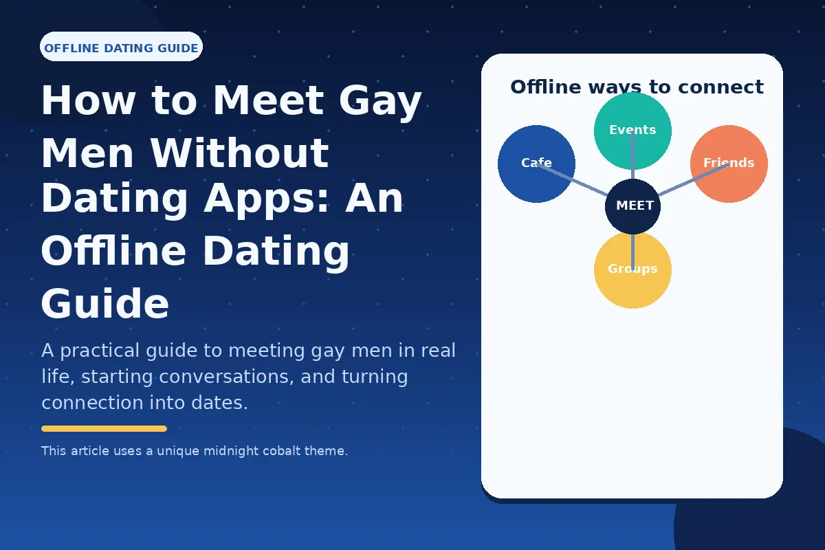 How to Meet Gay Men Without Dating Apps: An Offline Dating Guide