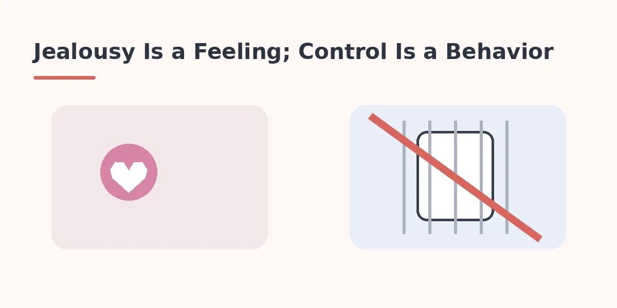 Jealousy Is a Feeling; Control Is a Behavior