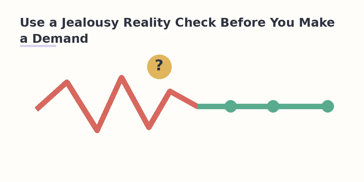 Use a Jealousy Reality Check Before You Make a Demand