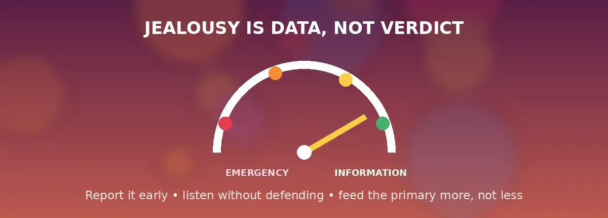 Jealousy gauge - from emergency to information
