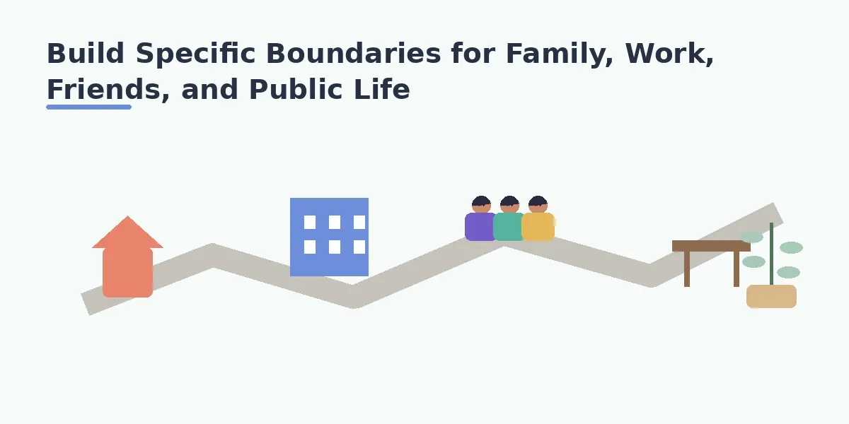Build Specific Boundaries for Family, Work, Friends, and Public Life
