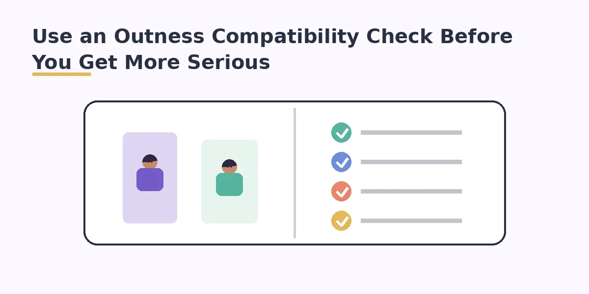 Use an Outness Compatibility Check Before You Get More Serious