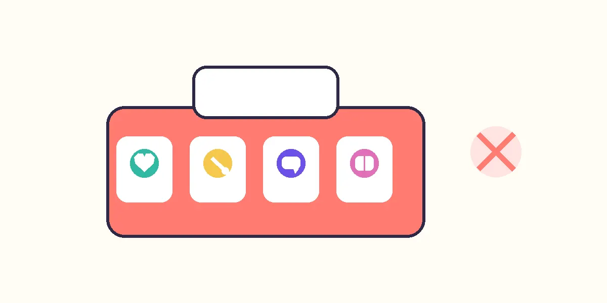 Abstract vector illustration of a repair kit representing the elements of a complete apology.
