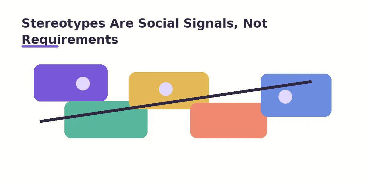 Stereotypes Are Social Signals, Not Requirements
