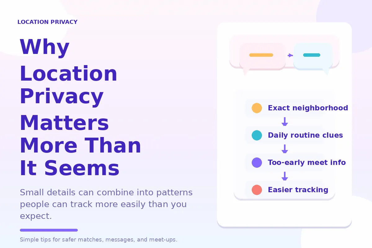 Colorful diagram about why location privacy matters more than it seems.