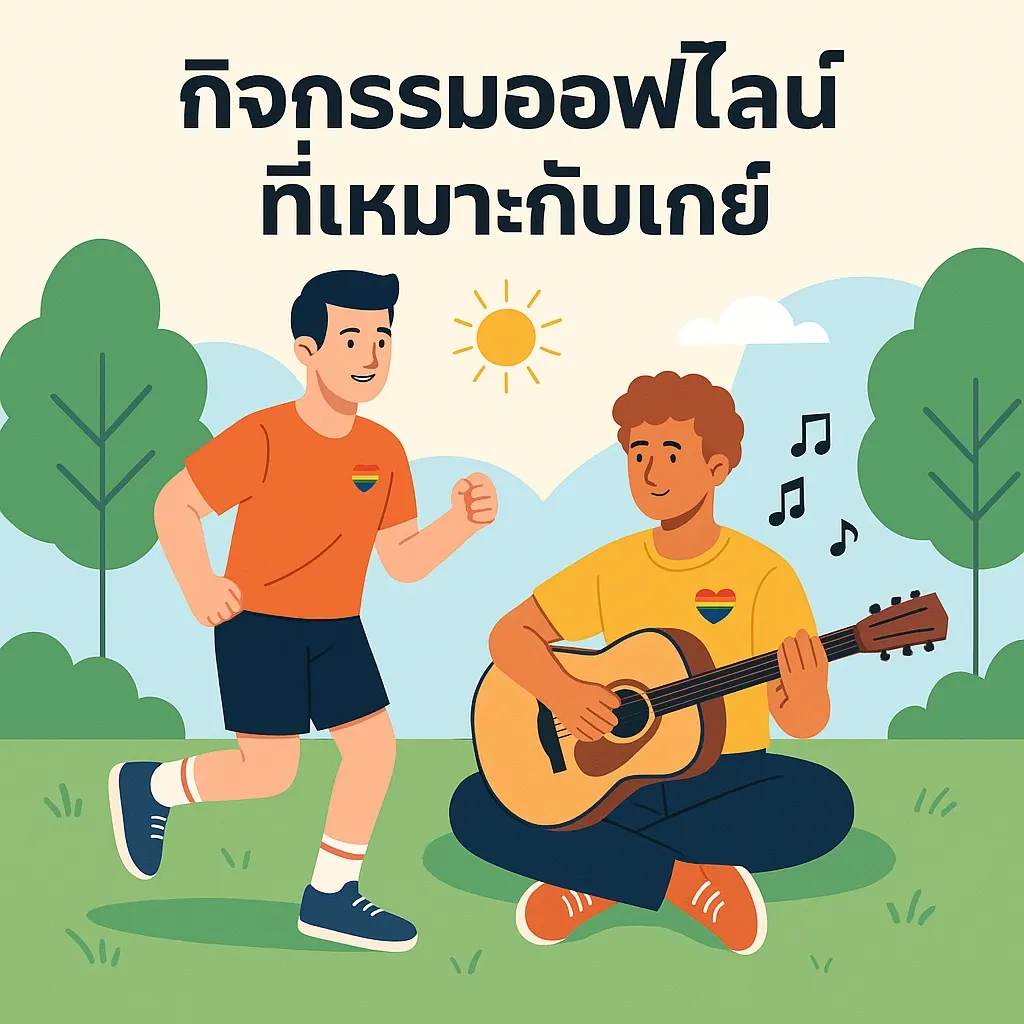 กิจกรรมออฟไลน์ที่เหมาะกับเกย์