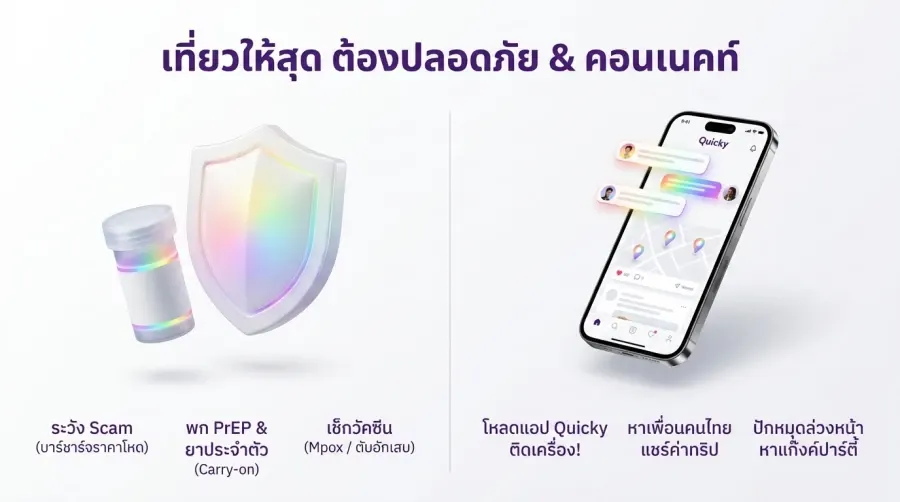 ทริคเด็ด เกย์ท่องเที่ยว เตรียมตัวยังไงให้ทริปปัง