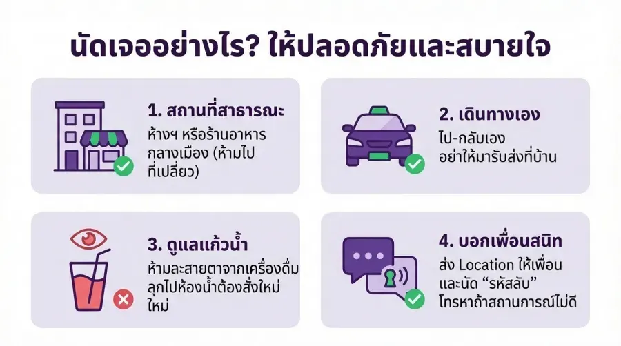 นัดเจออย่างไรให้ปลอดภัยเมื่อ หาเพื่อนเกย์ออนไลน์ สำเร็จ