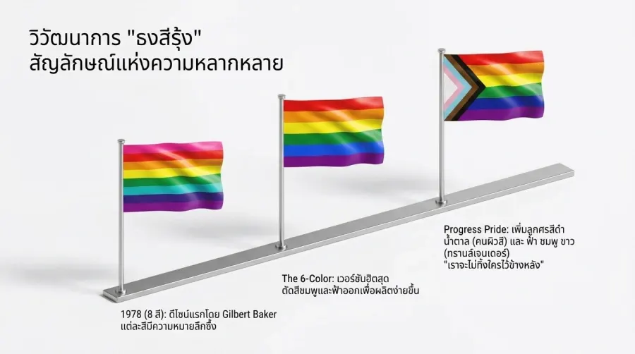 Pride 旗帜的演变：从过去到现在