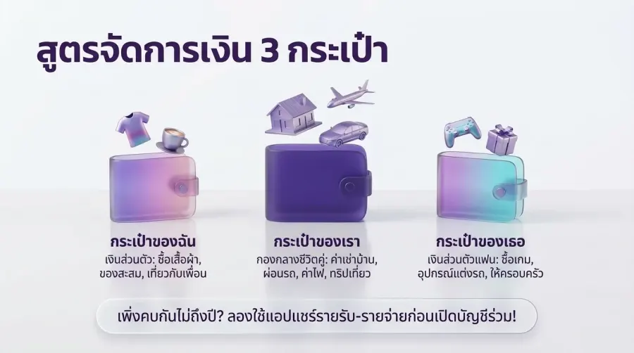 สูตรจัดการเงิน บัญชี 3 กระเป๋า