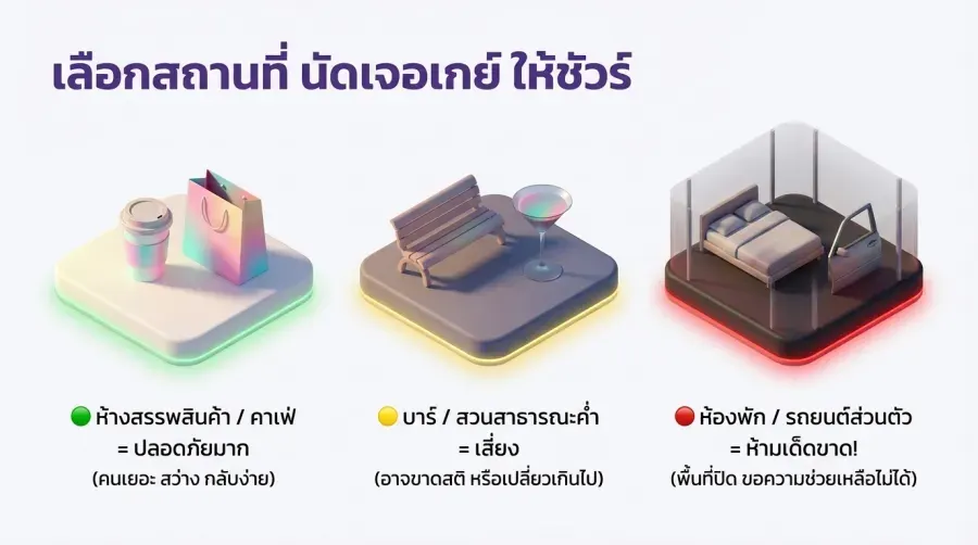 สถานที่สำหรับ เดทเกย์ครั้งแรก