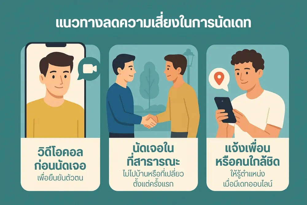 แนวทางลดความเสี่ยงในการนัดเดท แอพหาคู่เกย์ออนไลน์