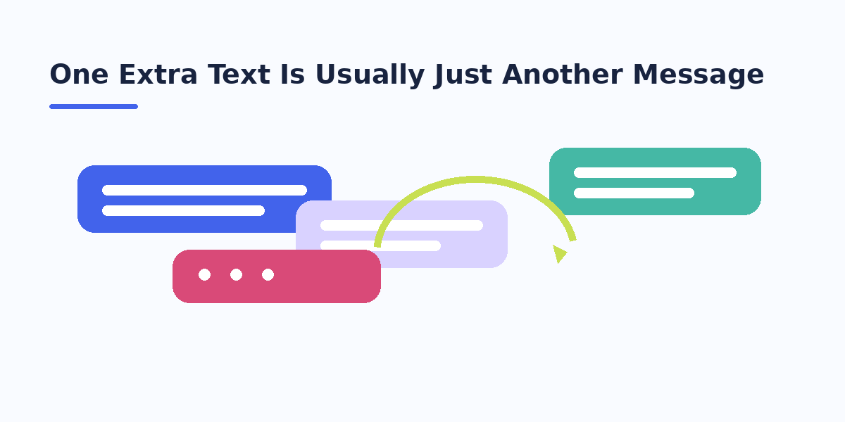 One Extra Text Is Usually Just Another Message