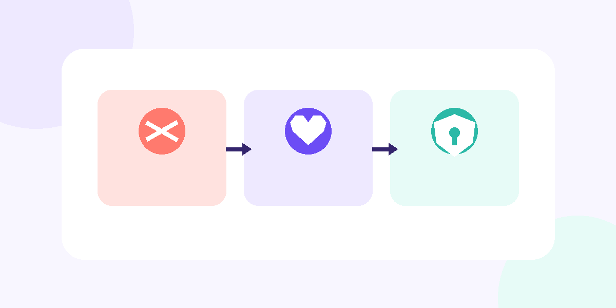 Abstract vector illustration separating dealbreakers, preferences, and fears in gay dating.